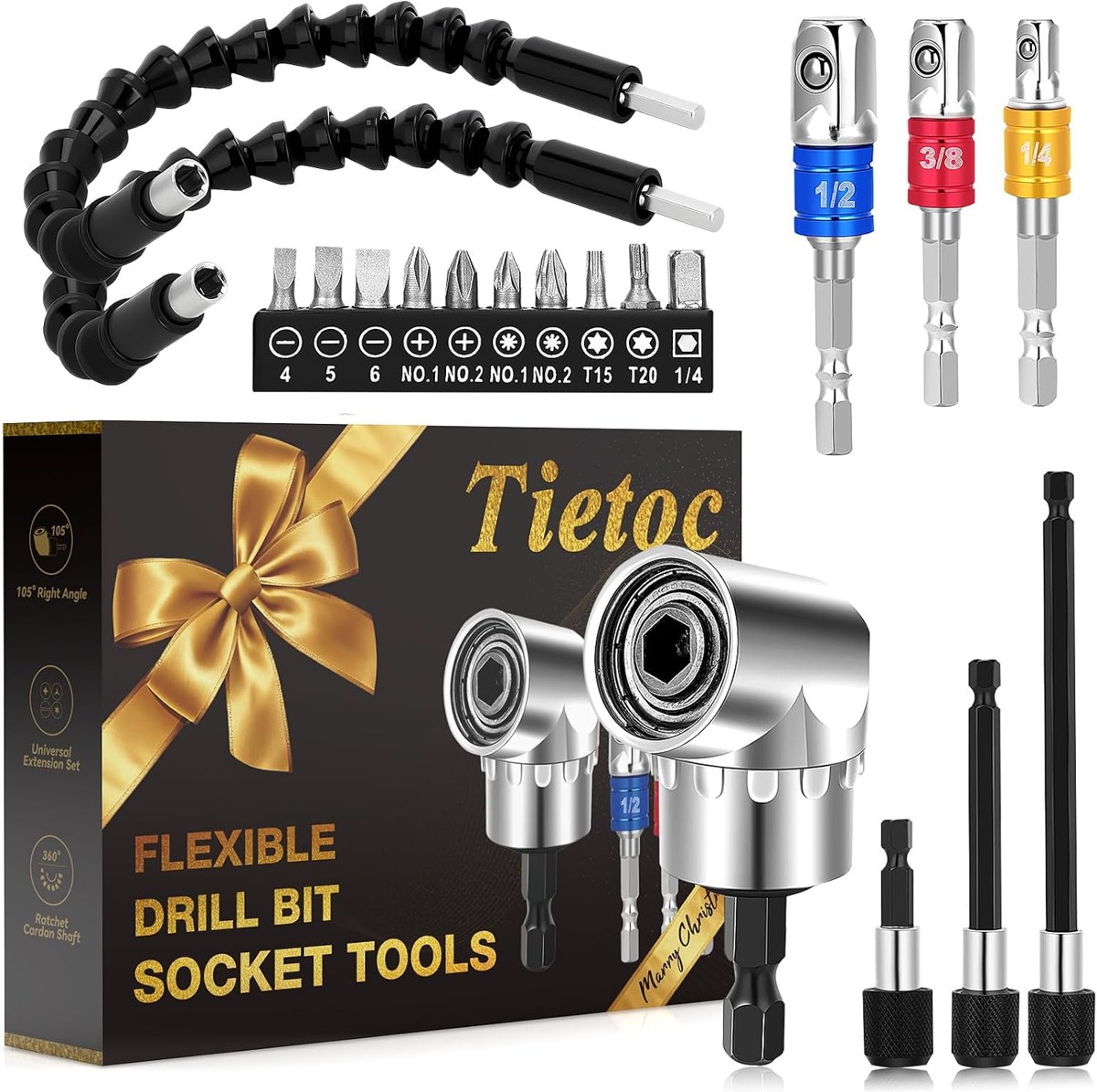 Tietoc Flexible Drill Bit Extension Set